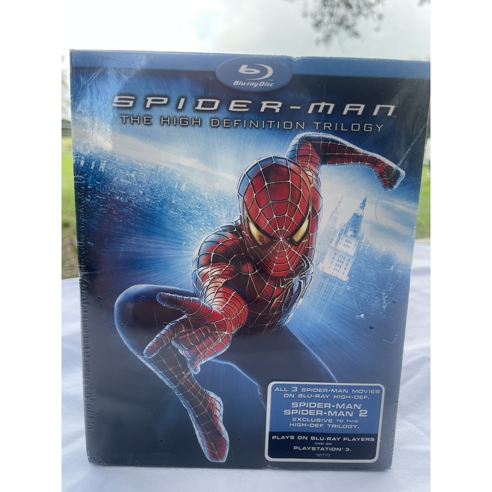 Spider-Man High Definition Trilogy (Blu-ray) Columbia 4-Disc Set - New Sealed!